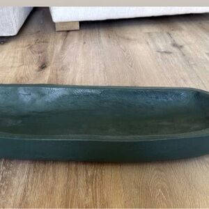 Elegant Green Dough Bowl Tray